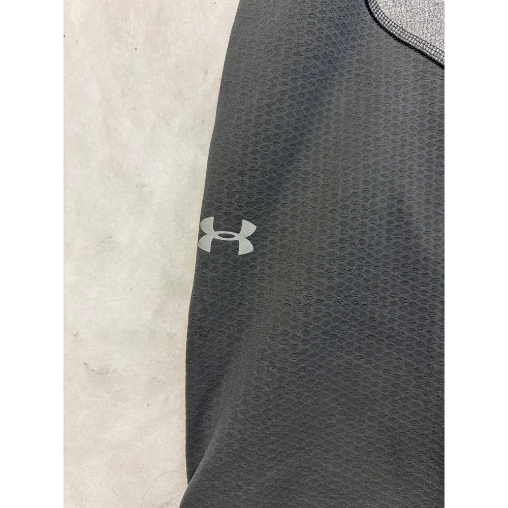Under Armour Womens Compression Leggings Black Grey HeatGear Athletic Fitness Sm - Picture 5 of 12